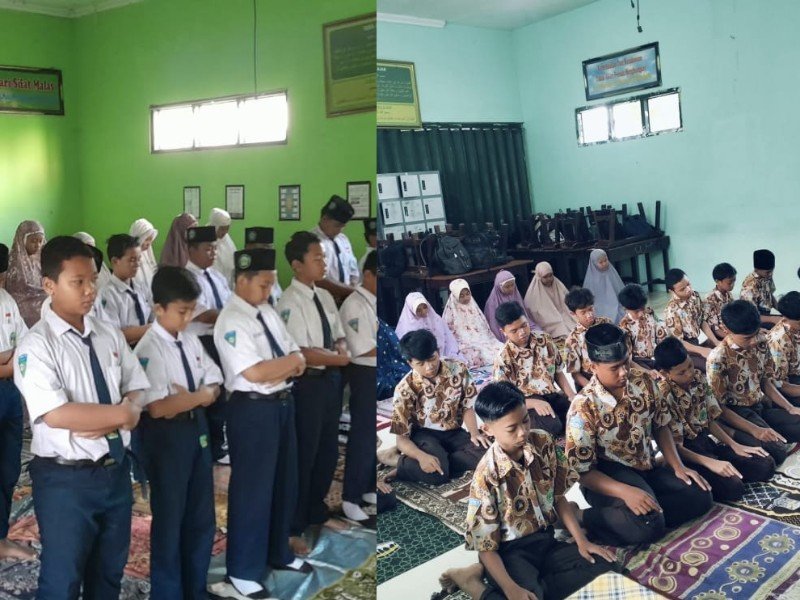 Sholat Dhuha Berjama'ah dan membaca Surat - surat  Fadhilah